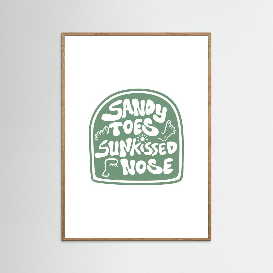 Sandy Toes Poster