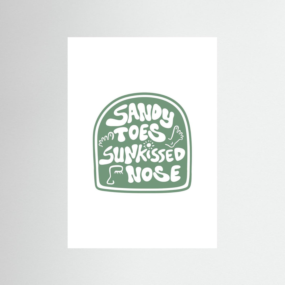 Sandy Toes Poster