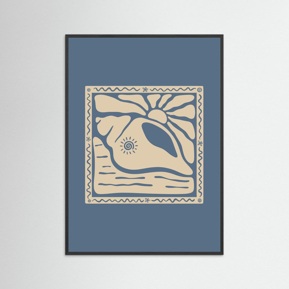 Sunny Seashell Poster