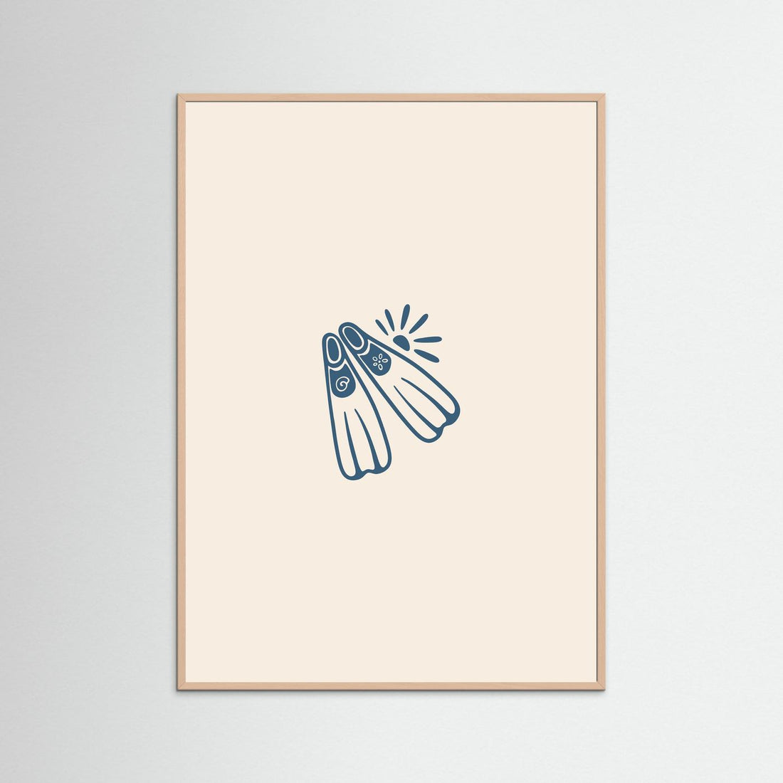 Coastal Diving Fins Poster