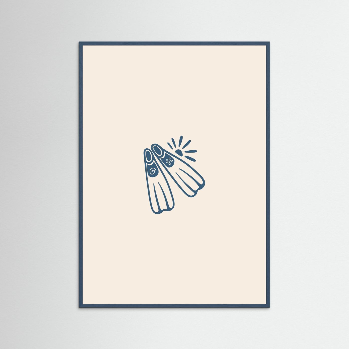 Coastal Diving Fins Poster