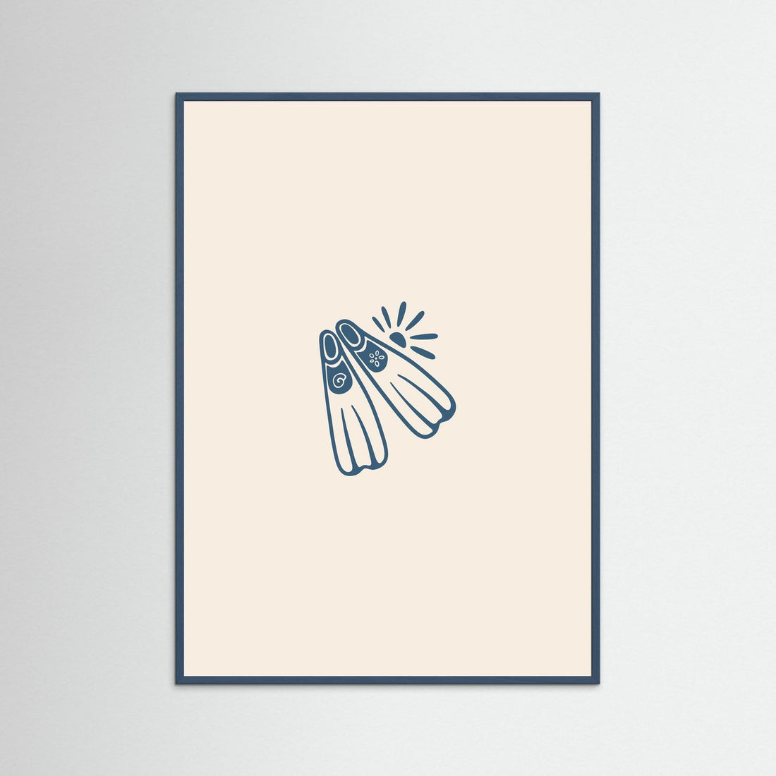 Coastal Diving Fins Poster