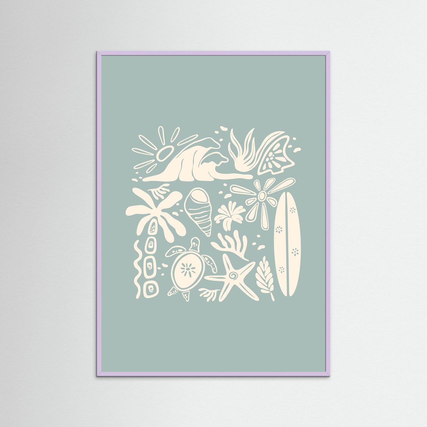 Beachy Vibes Poster
