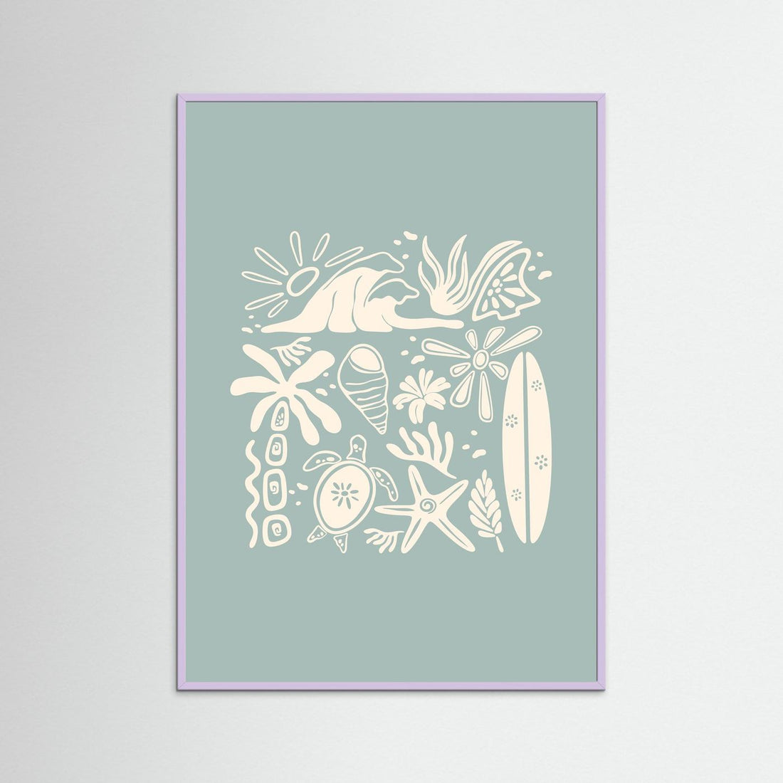Beachy Vibes Poster