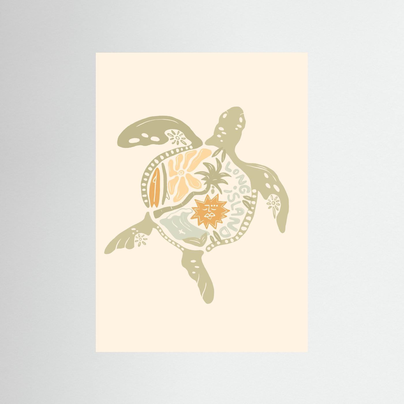 Turtle Boho Poster