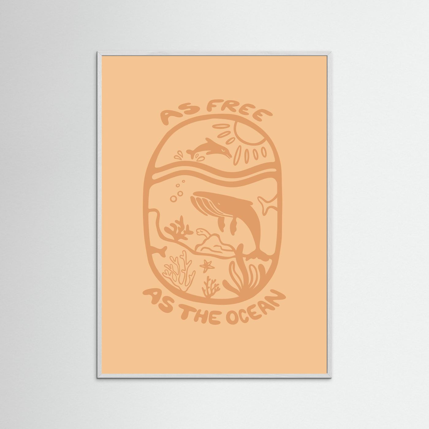 Free as the Ocean Poster