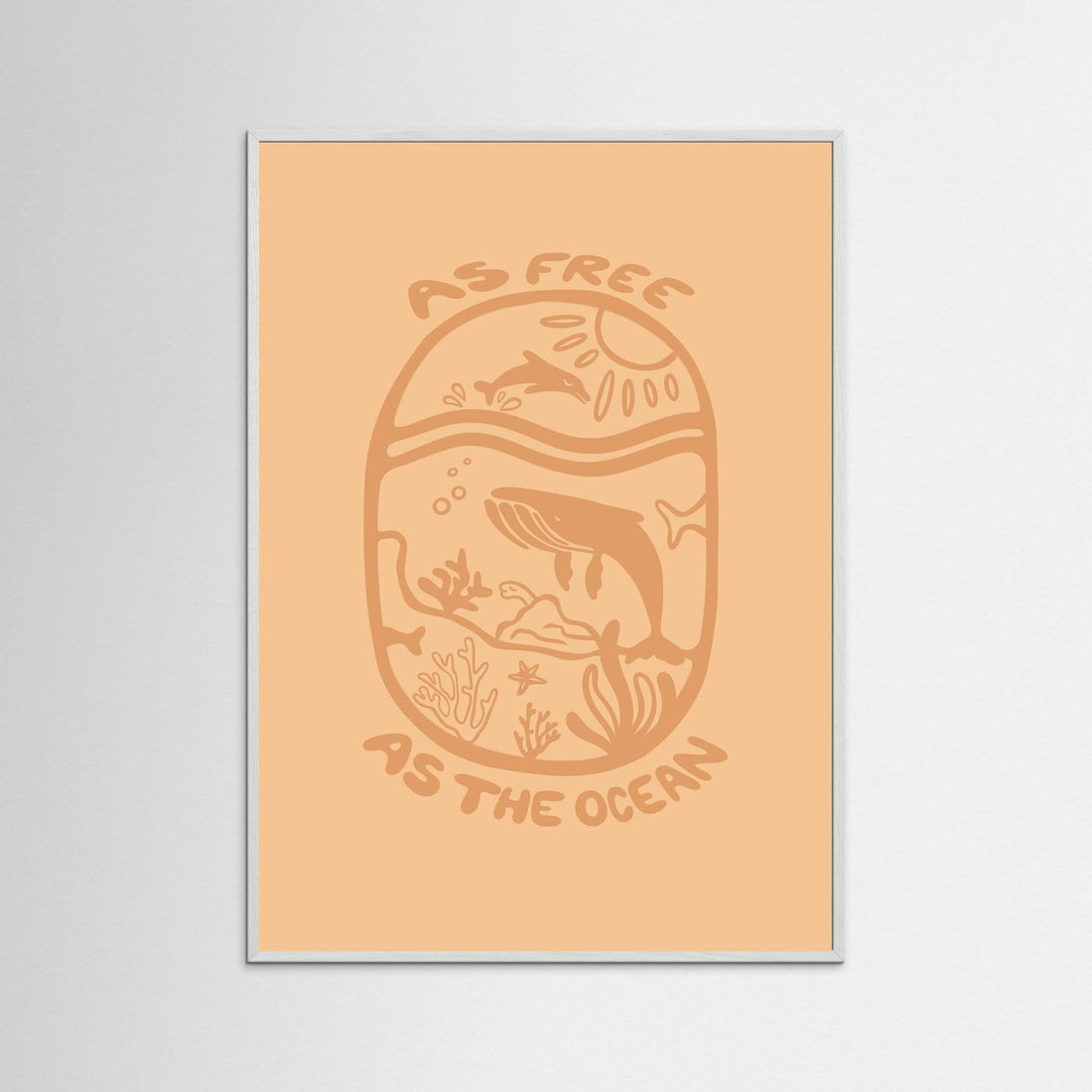 Free as the Ocean Poster