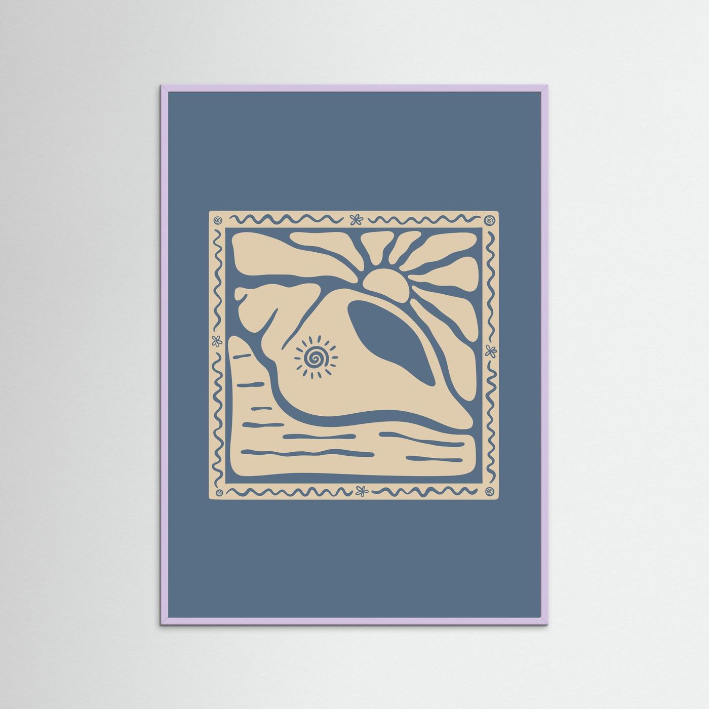 Sunny Seashell Poster