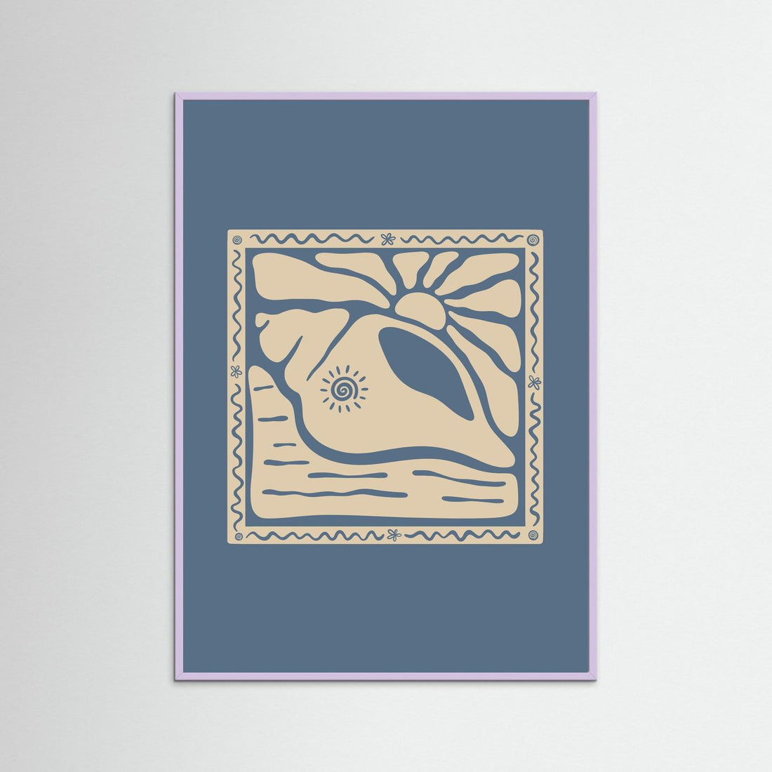 Sunny Seashell Poster
