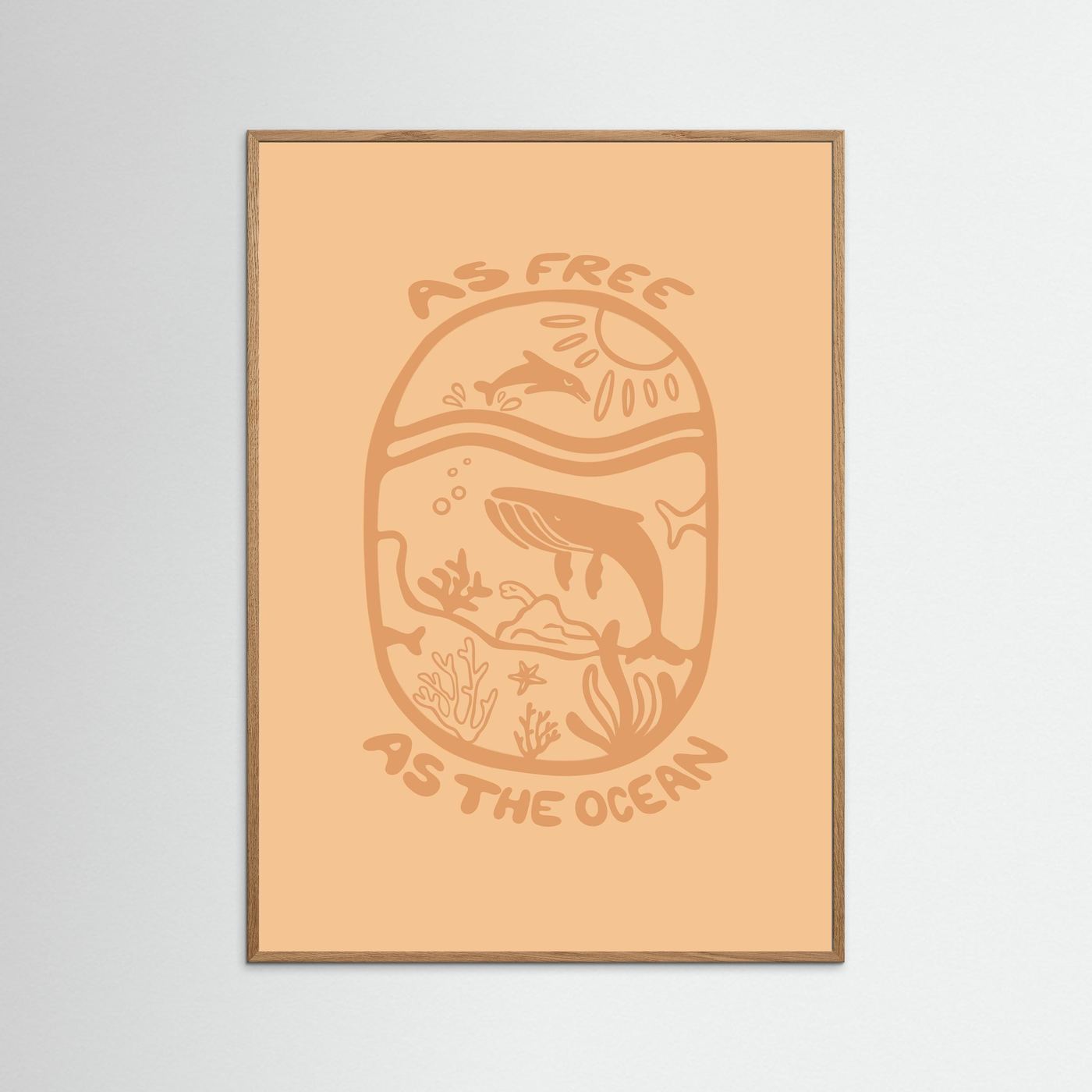 Free as the Ocean Poster