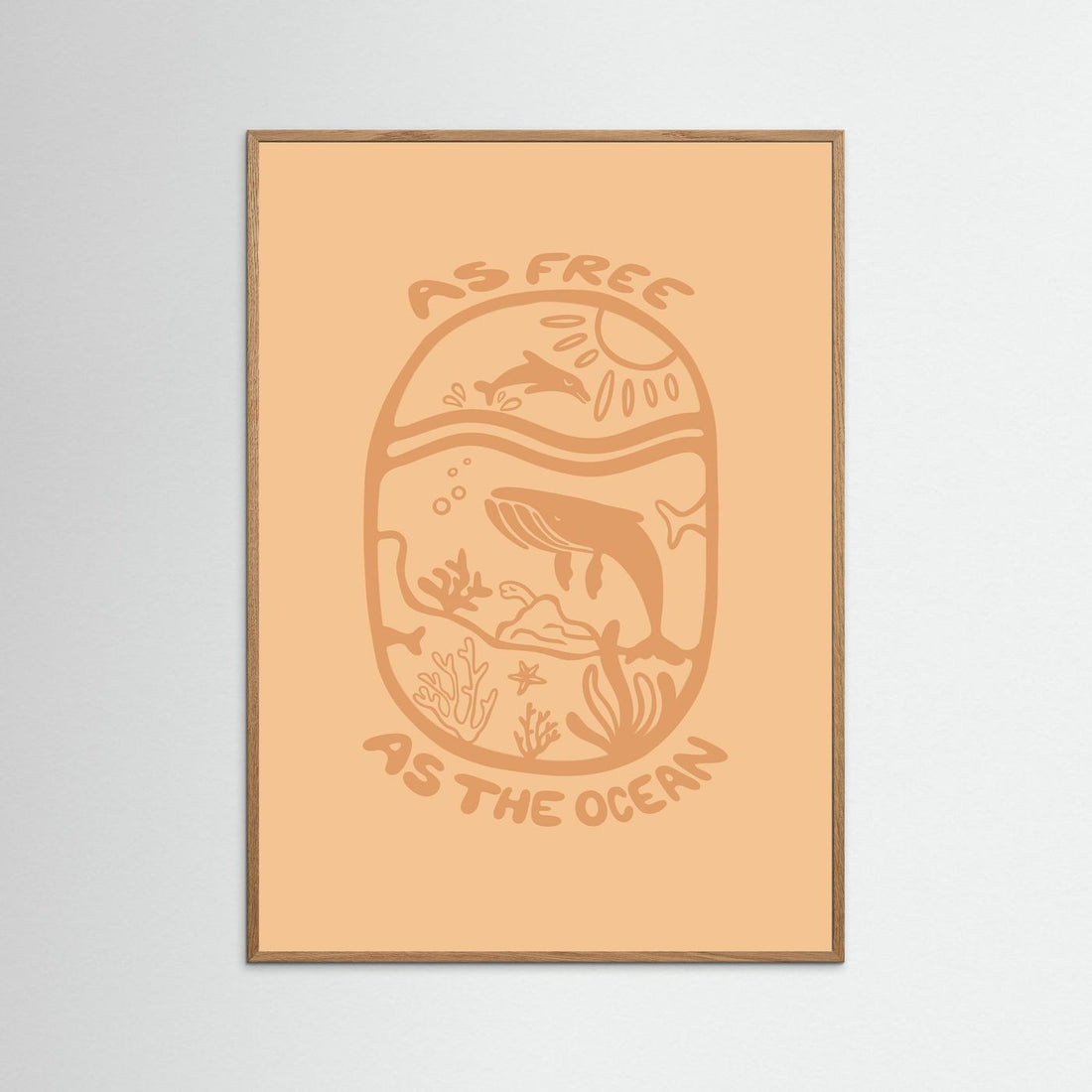 Free as the Ocean Poster
