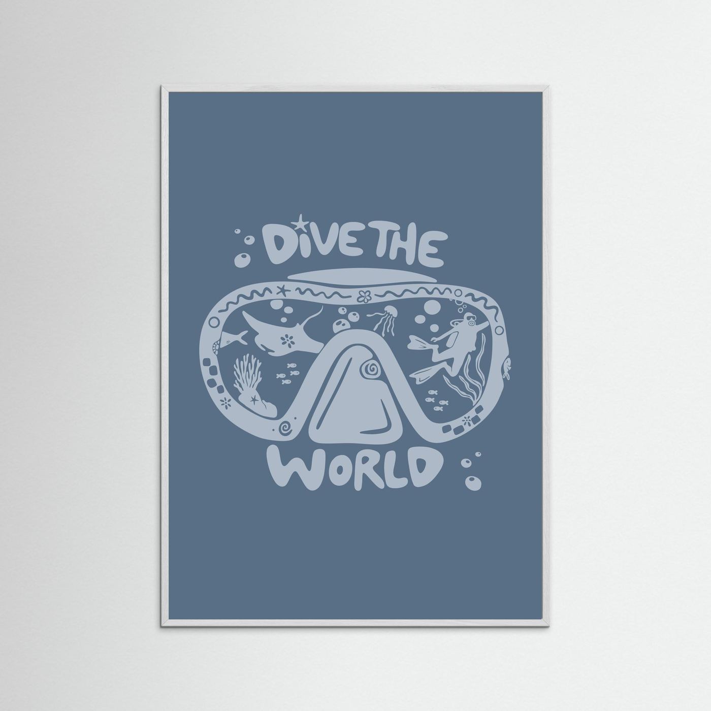 Dive The World Poster