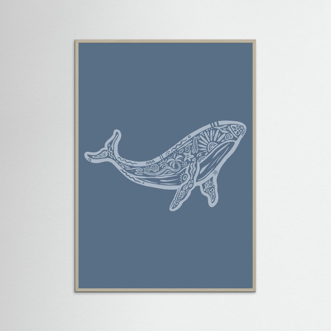 Whale Boho Poster