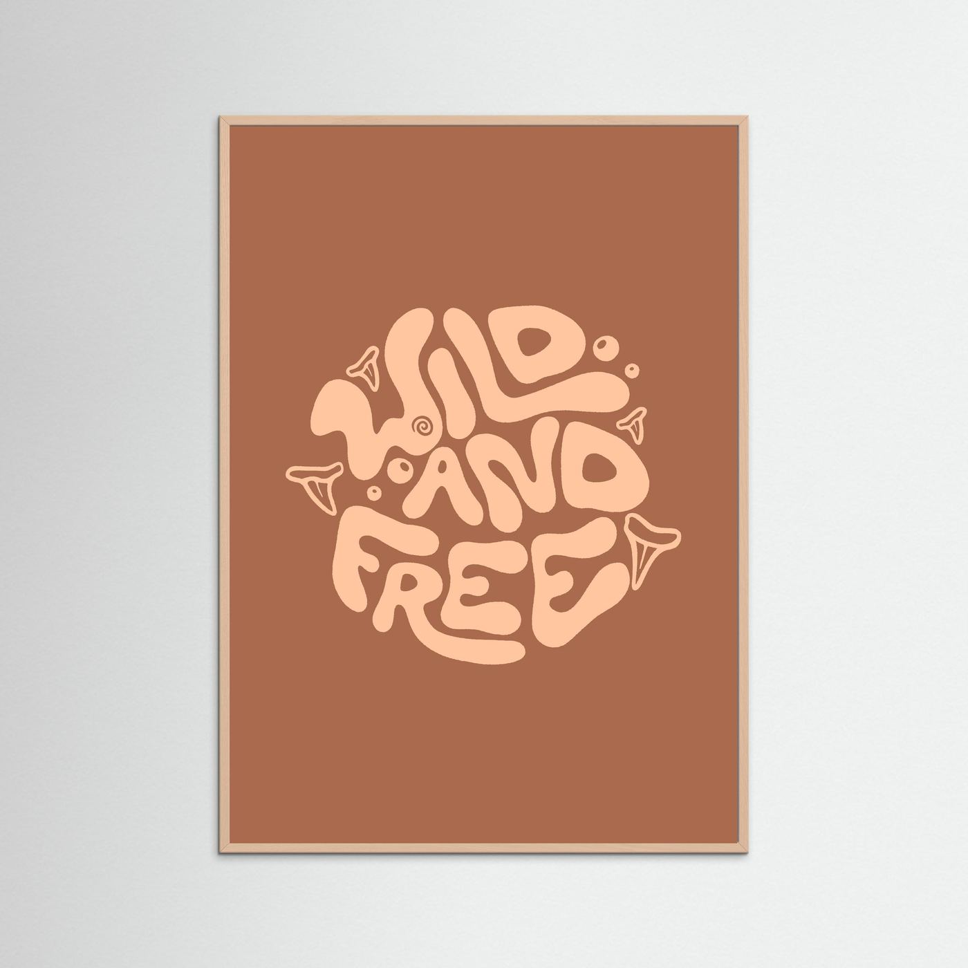 Wild and Free Circle Poster