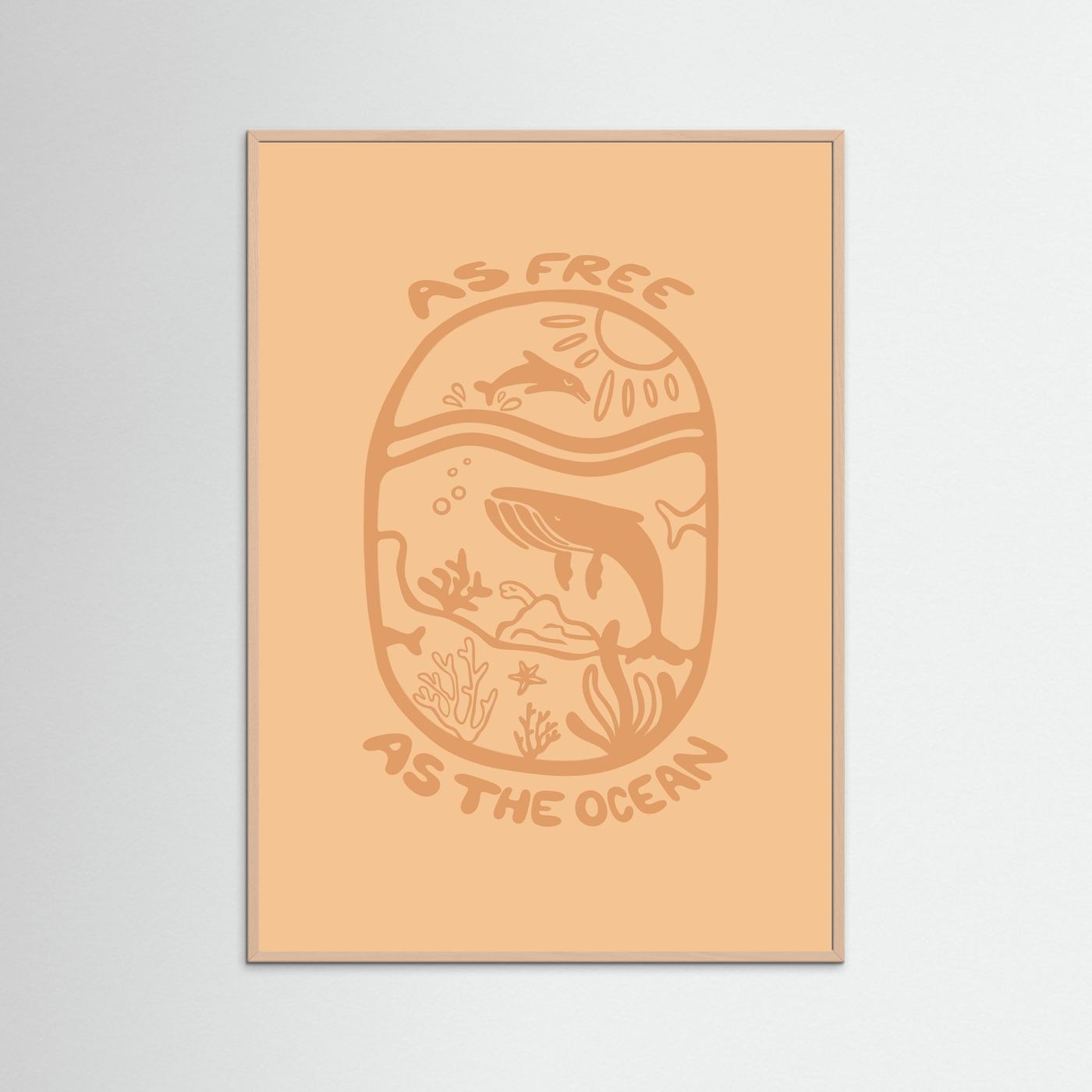 Free as the Ocean Poster