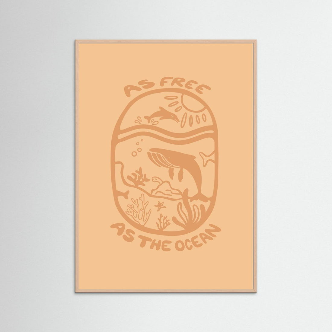 Free as the Ocean Poster