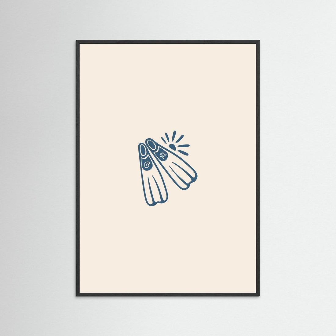 Coastal Diving Fins Poster