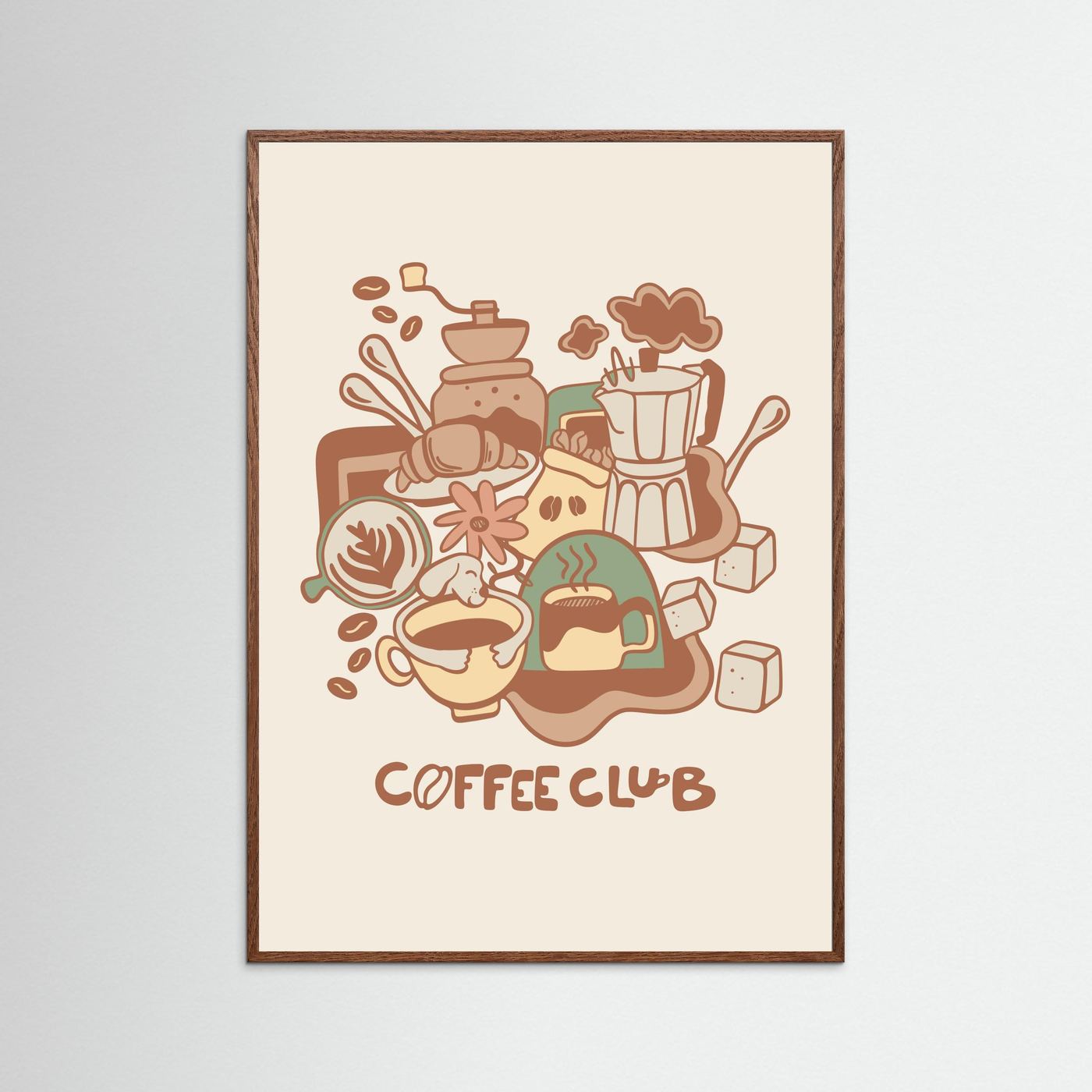 Coffee Lineart Poster