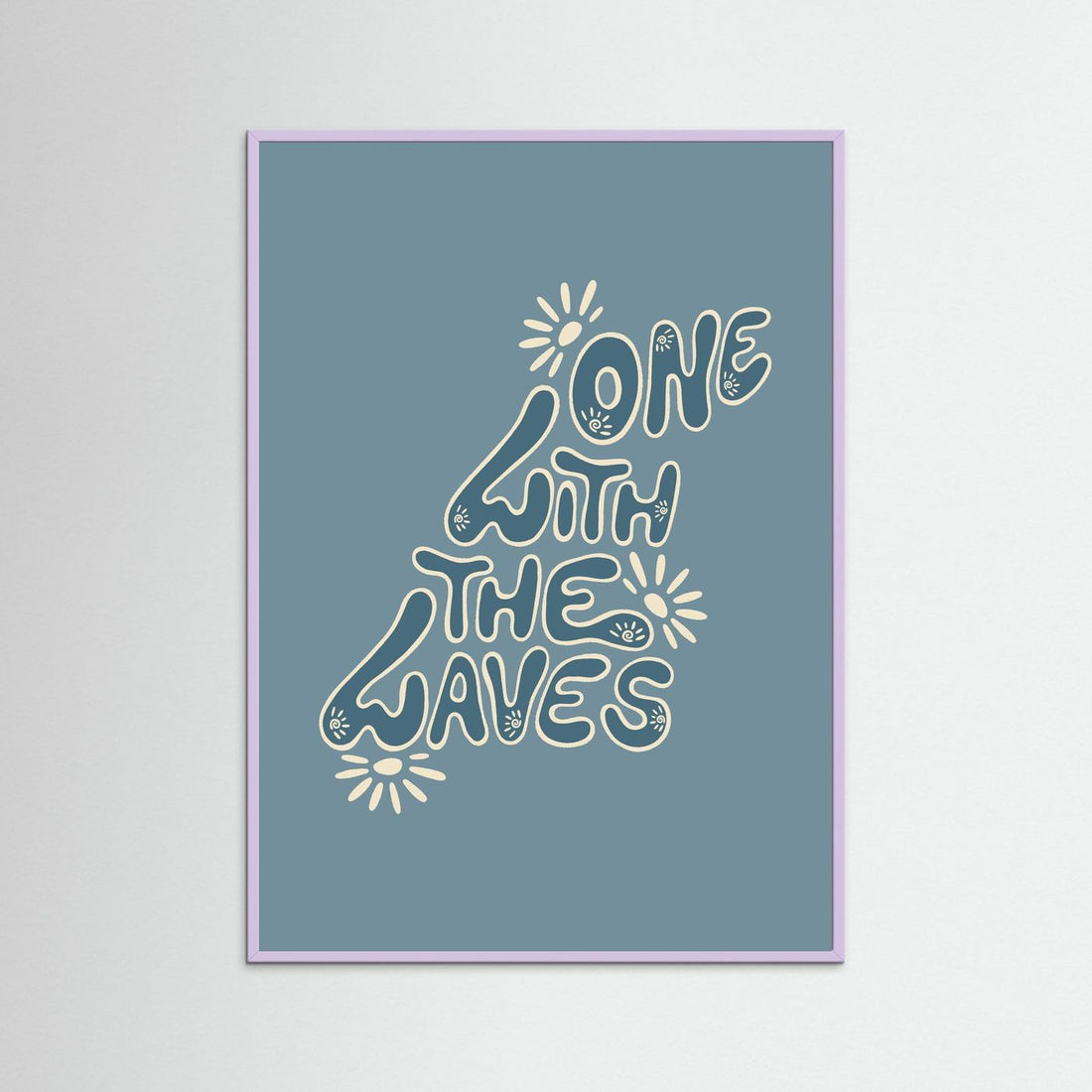 One With The Waves Poster