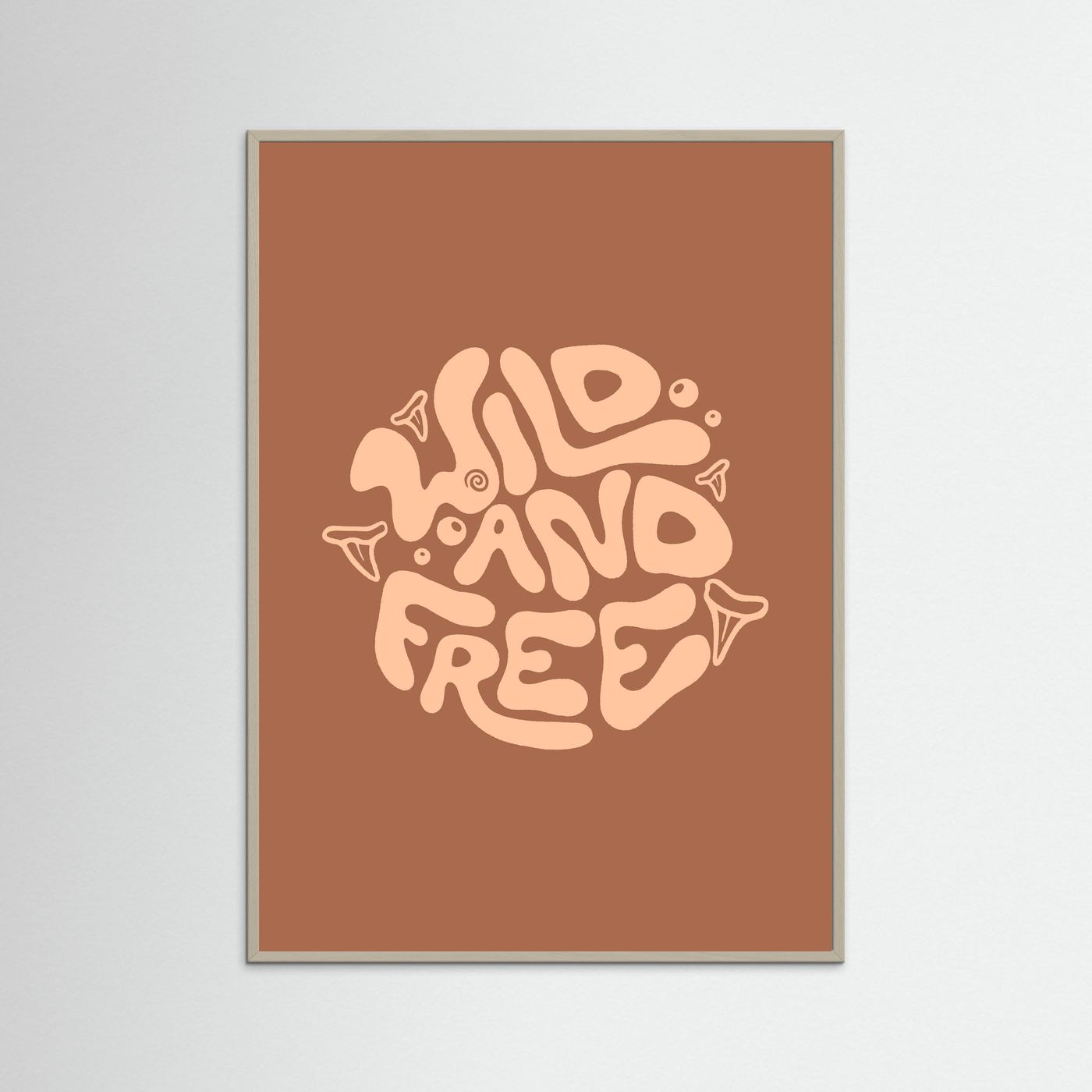 Wild and Free Circle Poster