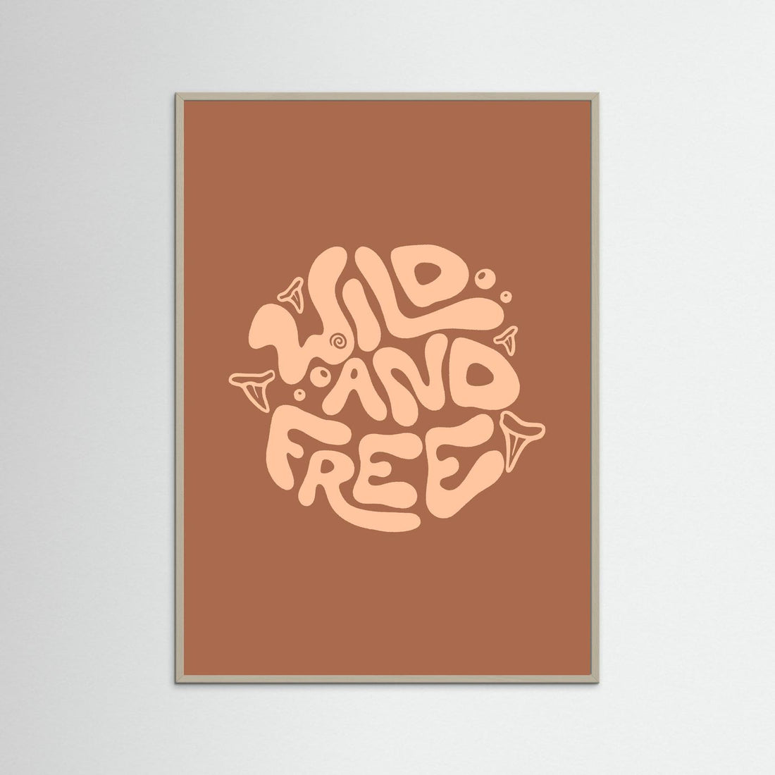Wild and Free Circle Poster