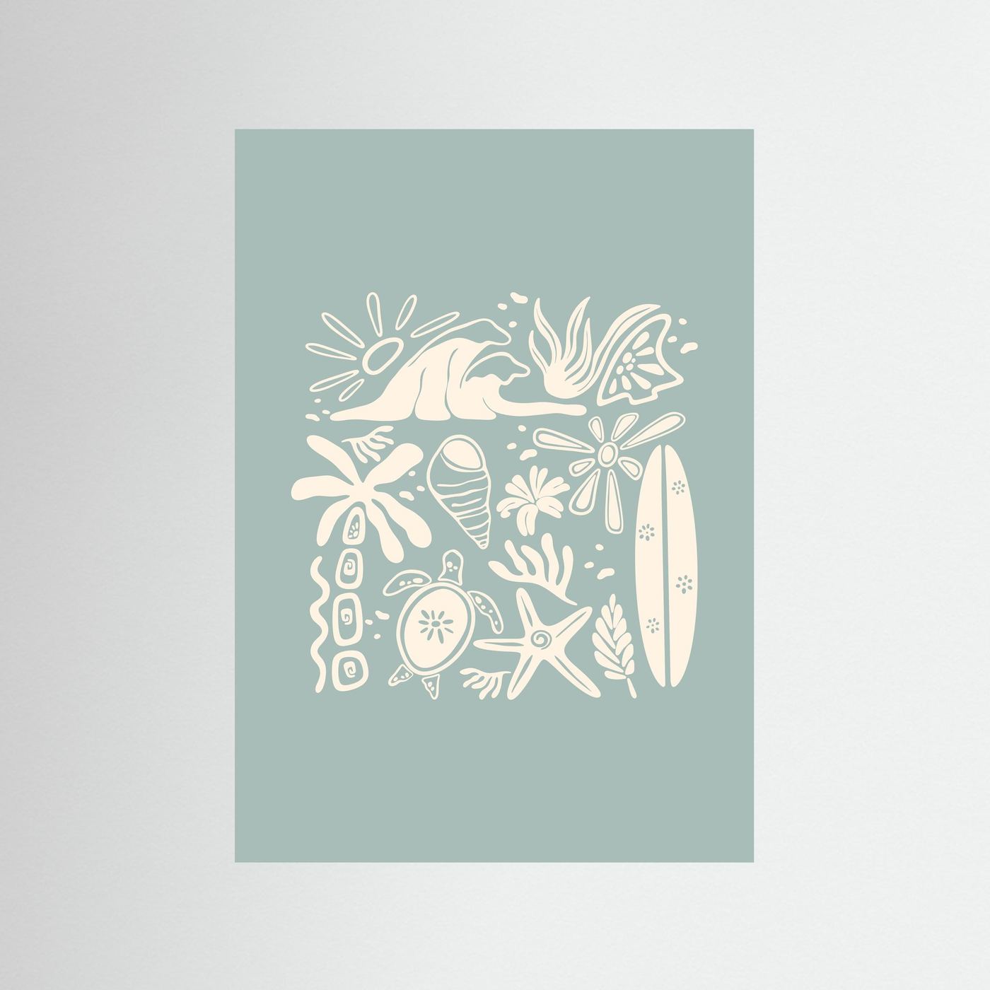 Beachy Vibes Poster