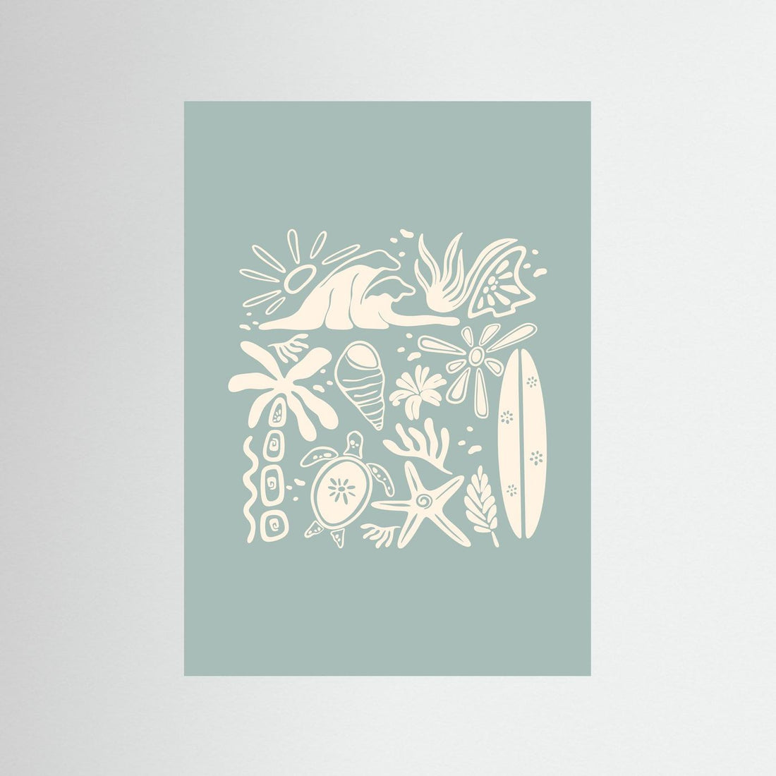Beachy Vibes Poster