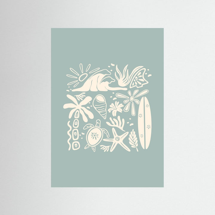 Beachy Vibes Poster