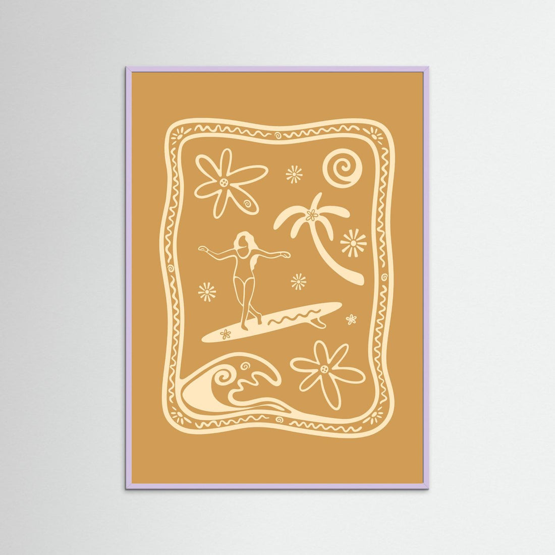Dreamy Surfer Girl Poster