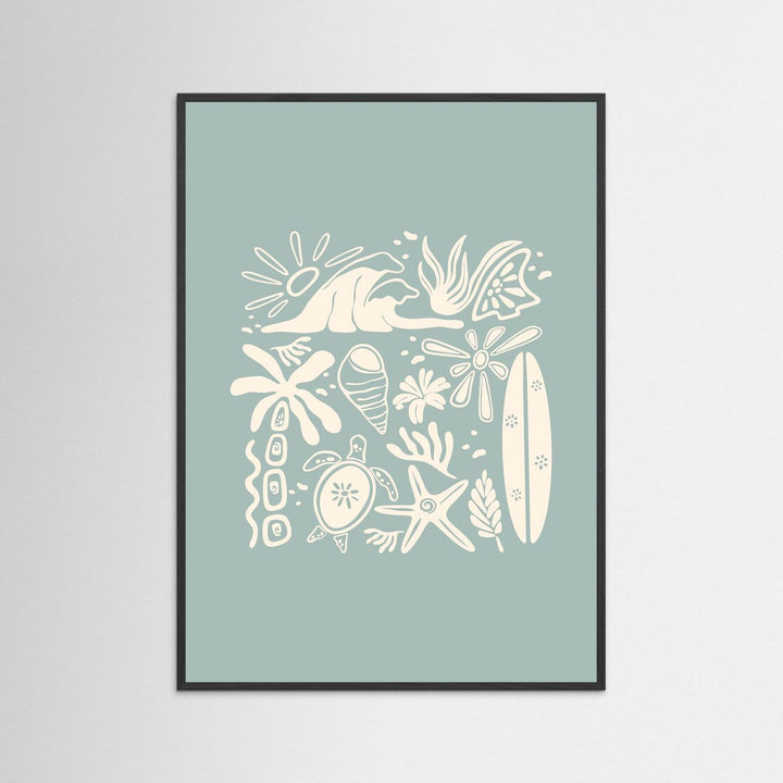 Beachy Vibes Poster