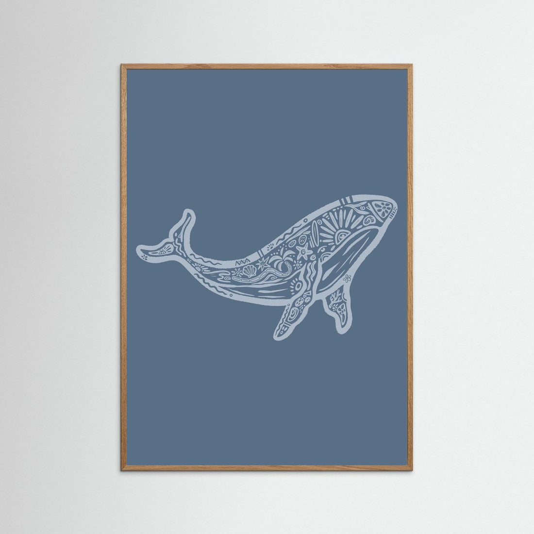 Whale Boho Poster