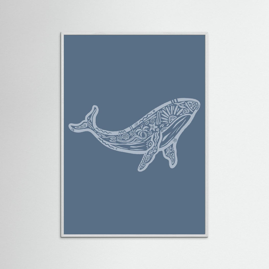 Whale Boho Poster