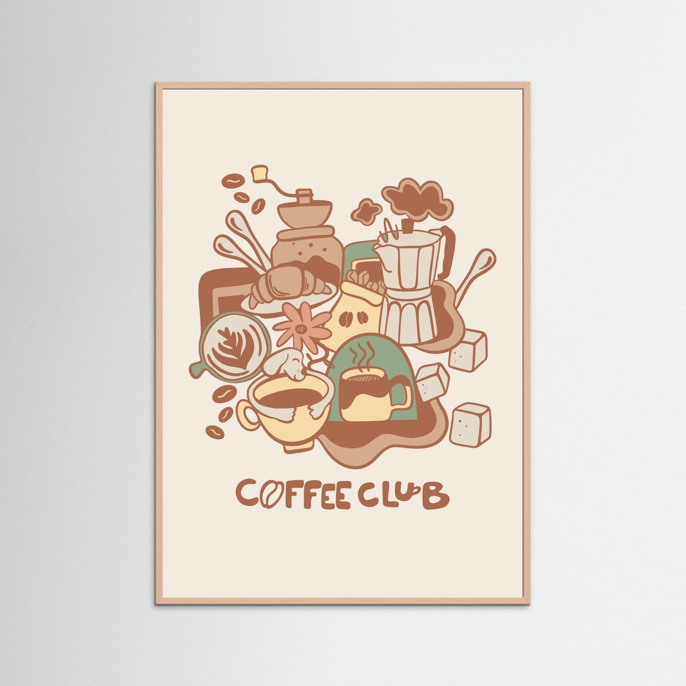 Coffee Lineart Poster