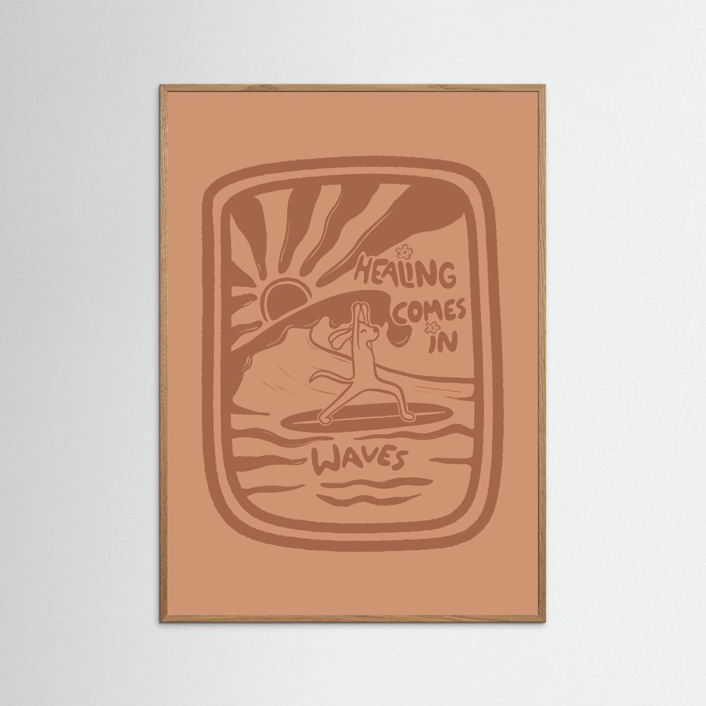 Healing Comes In Waves Poster