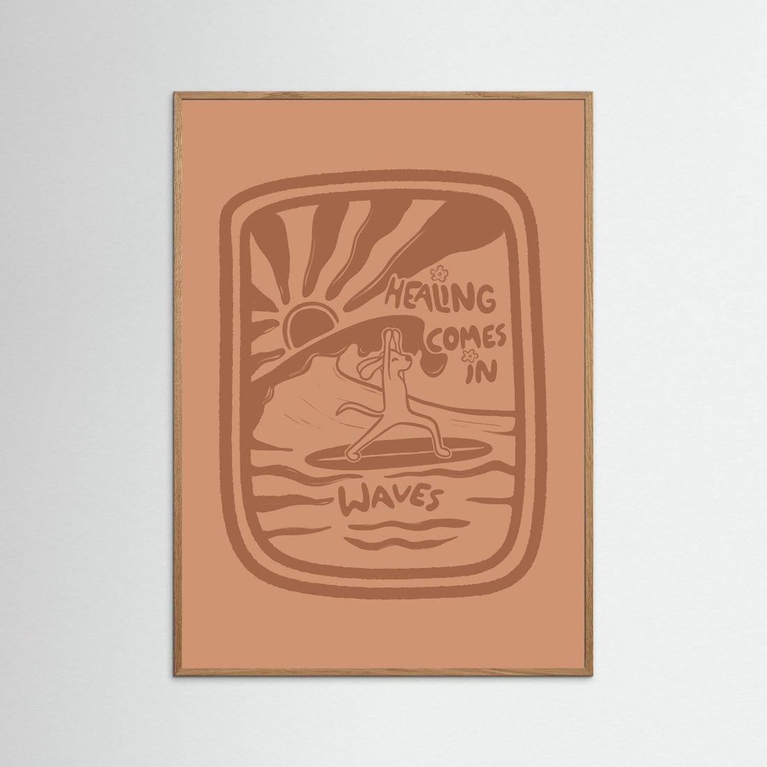 Healing Comes In Waves Poster
