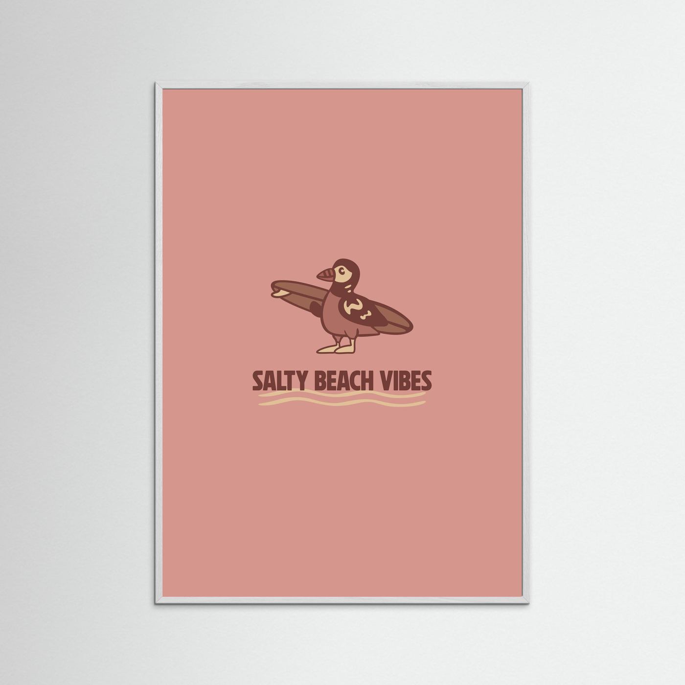 Surf Pinguin Poster