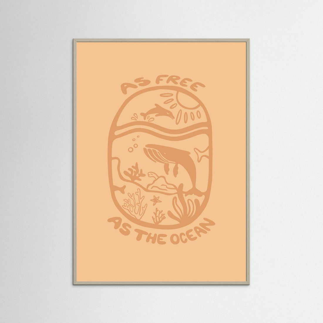 Free as the Ocean Poster