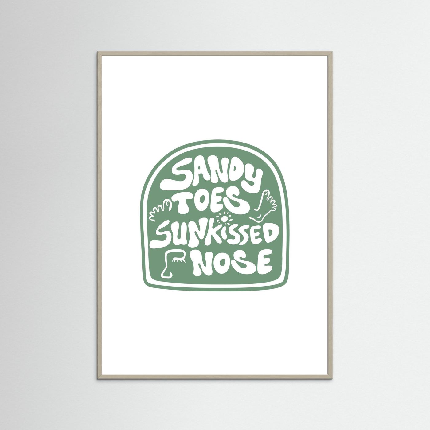 Sandy Toes Poster