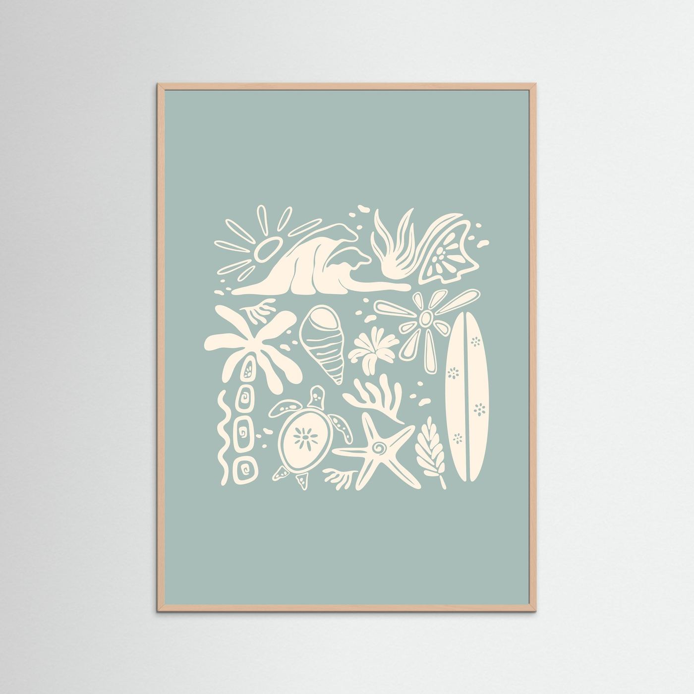 Beachy Vibes Poster