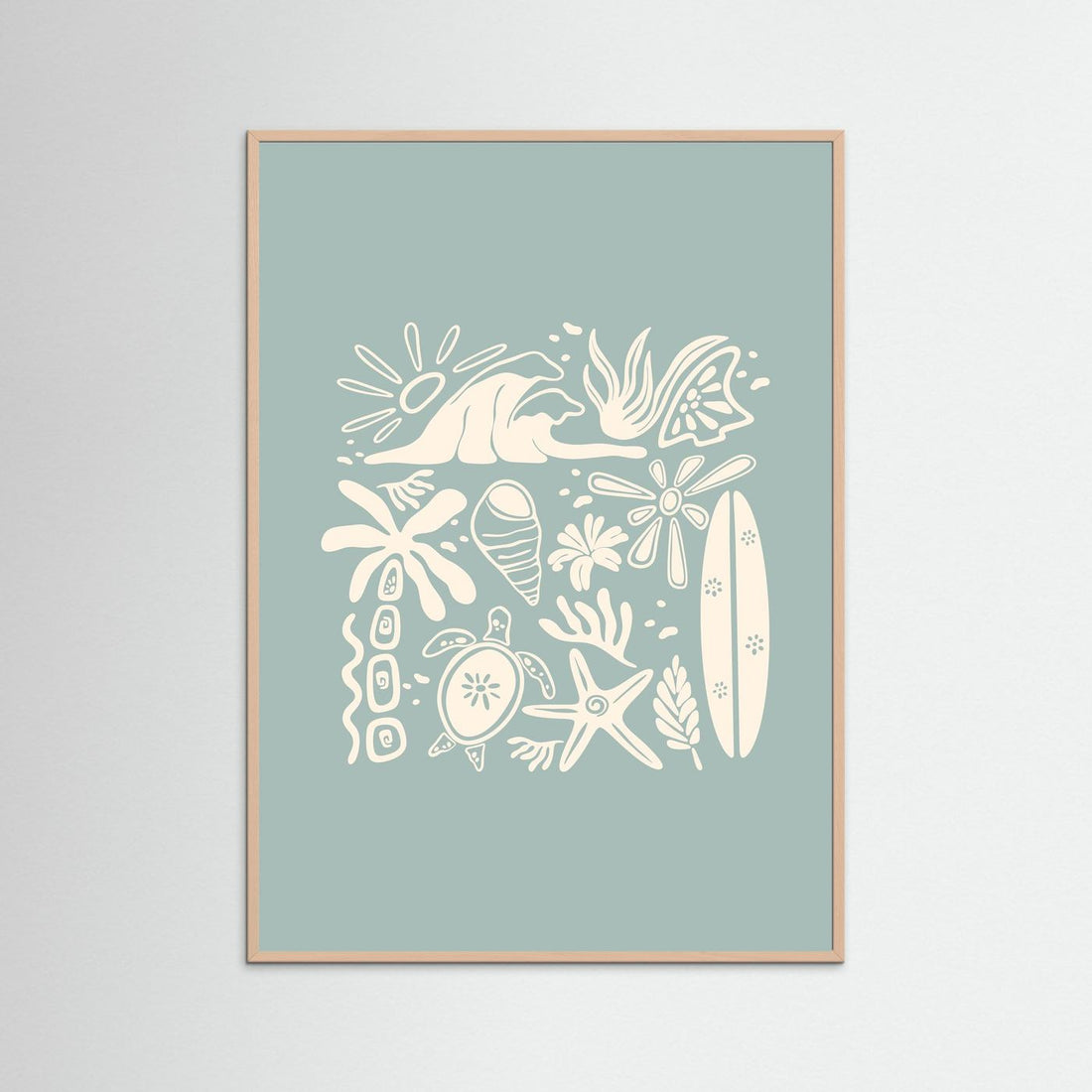 Beachy Vibes Poster