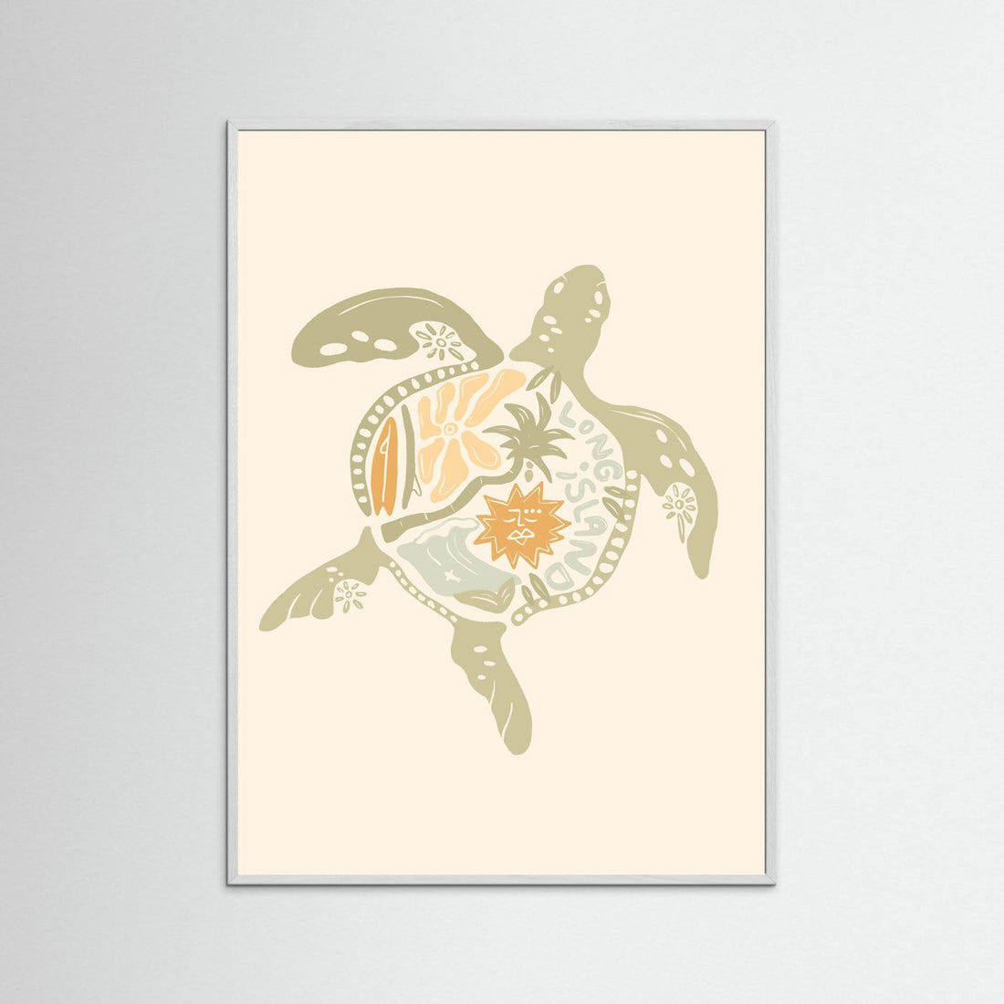 Turtle Boho Poster