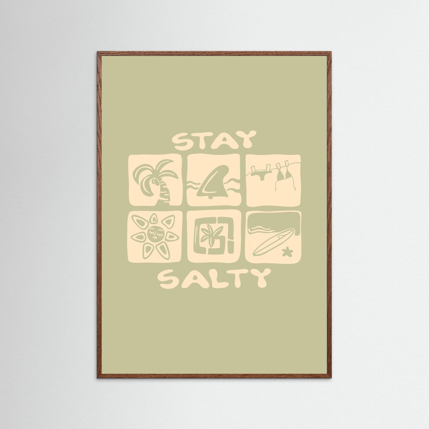 Stay Salty Icons Poster