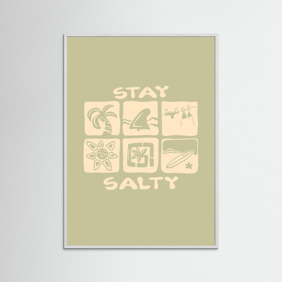 Stay Salty Icons Poster