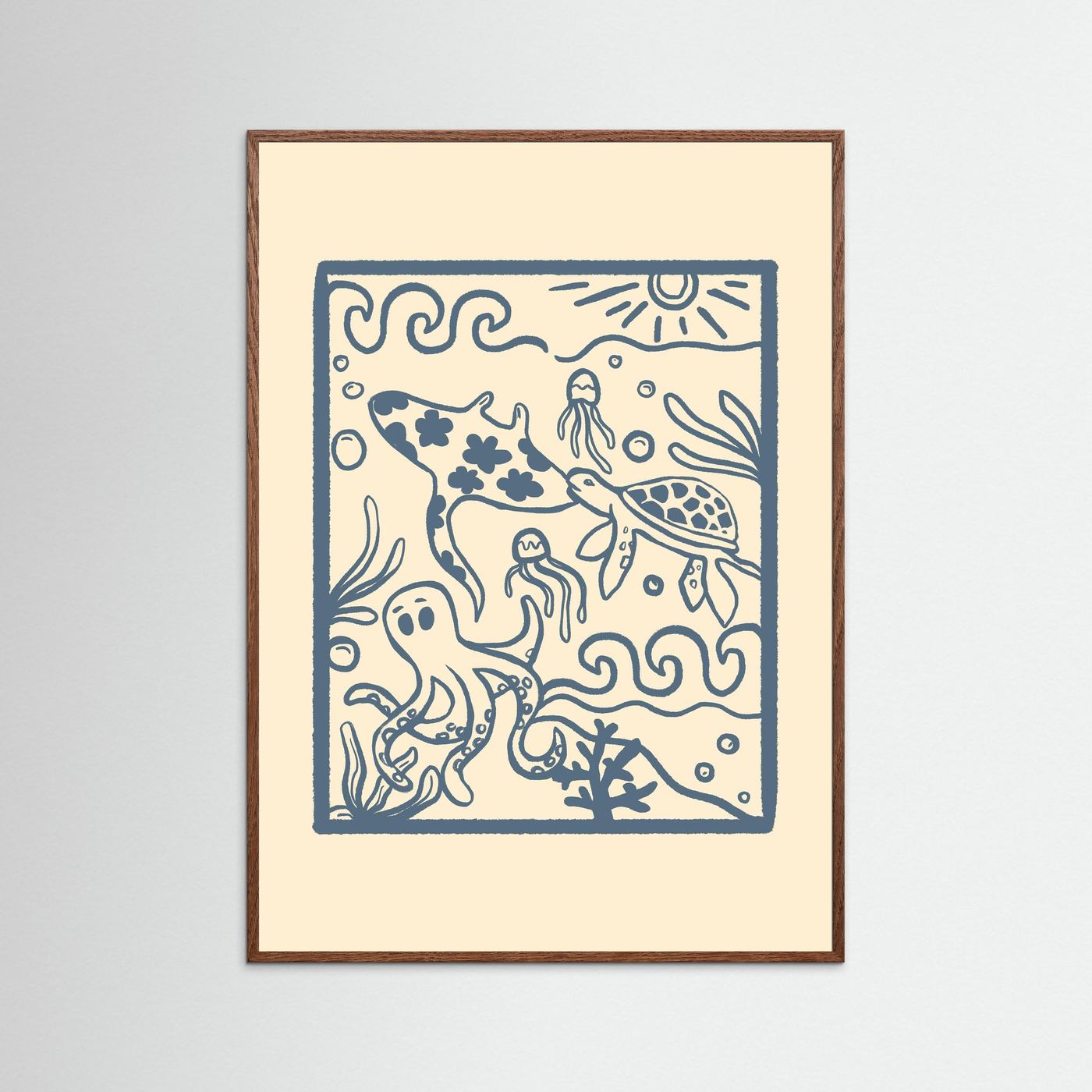 Ocean Creatures Poster