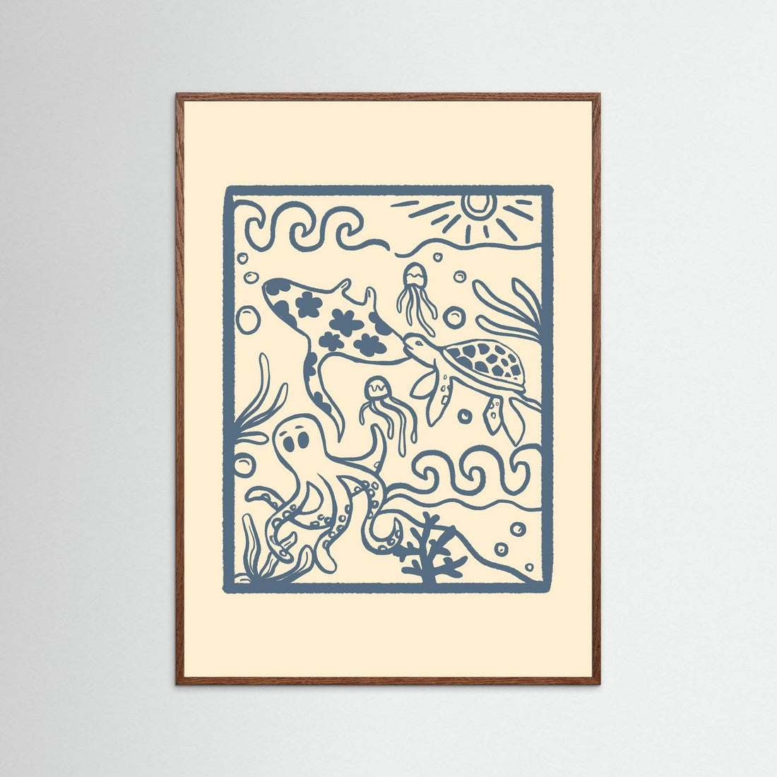 Ocean Creatures Poster