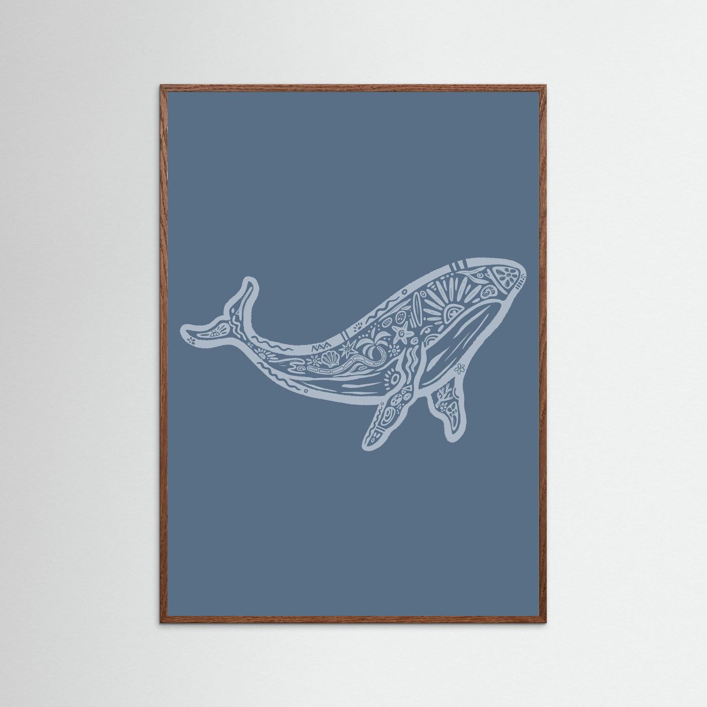 Whale Boho Poster