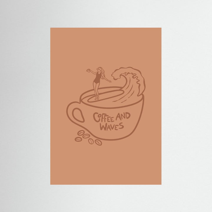Coffee and Waves Poster
