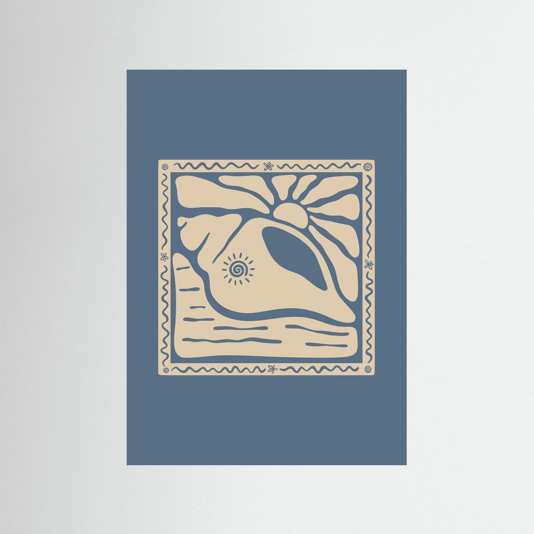 Sunny Seashell Poster