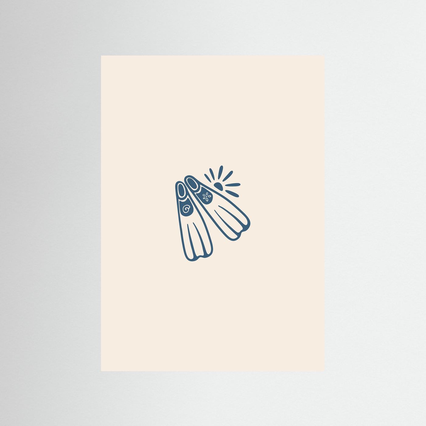 Coastal Diving Fins Poster