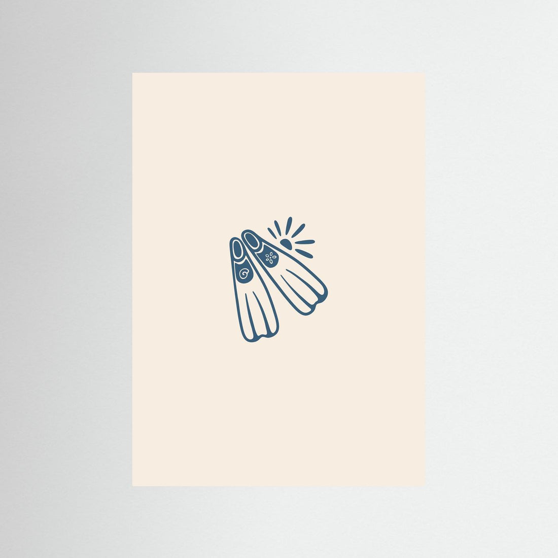 Coastal Diving Fins Poster